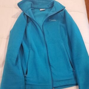 Womens Columbia Blue Fleece Jacket